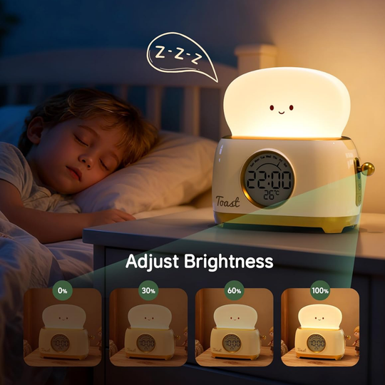 GlowToon Kids Alarm Clock – Bedside Lamp for Babies & Toddlers