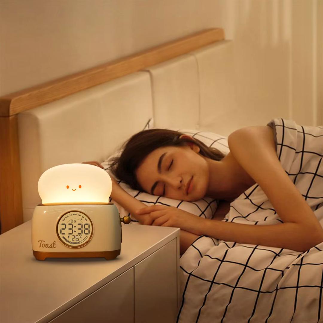 GlowToon Kids Alarm Clock – Bedside Lamp for Babies & Toddlers