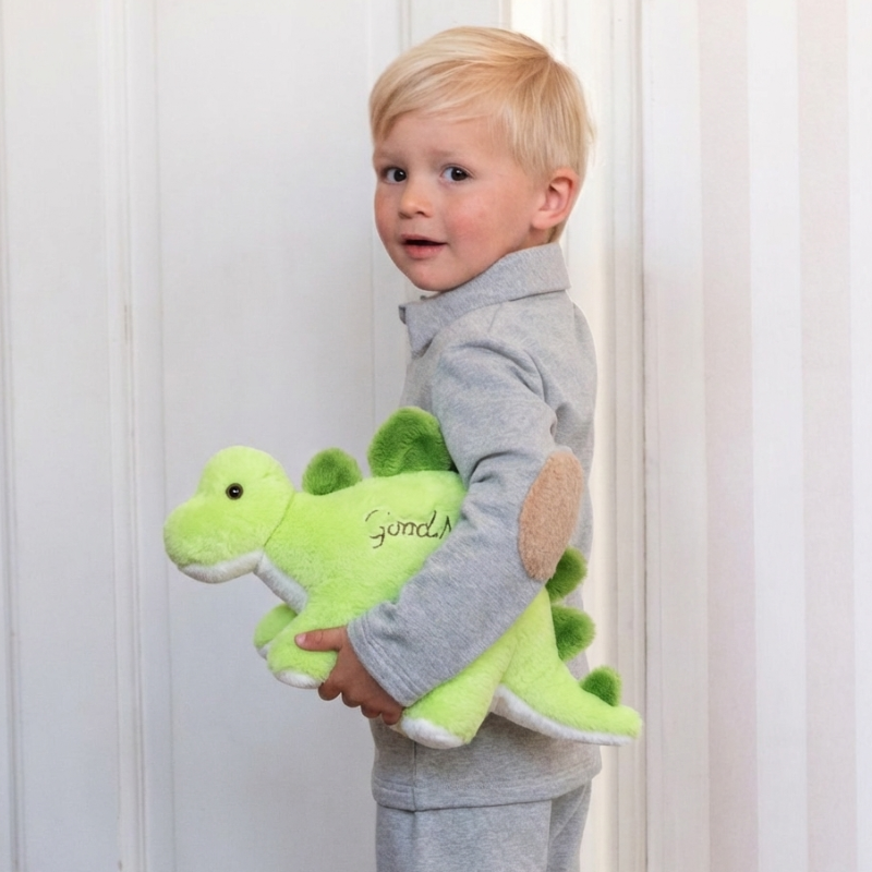 Dalia Fluffy Stegosaurus Plush Toy – Soft Stuffed Dinosaur for Babies & Toddlers