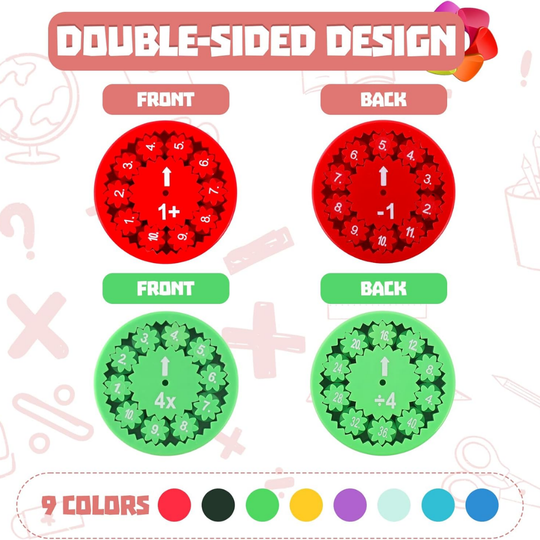 Milo & Moon Math Fidget Spinners – Educational Kids Toy