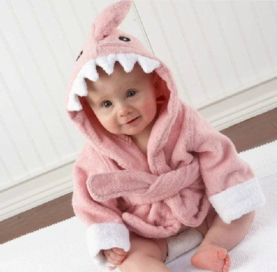 Milo & Moon Baby Bathrobe – Soft Hooded Towel Robe