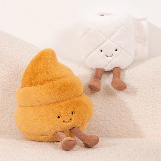 Toilet Buddies Funny Bathroom Plush Toy Set – Novelty Gift