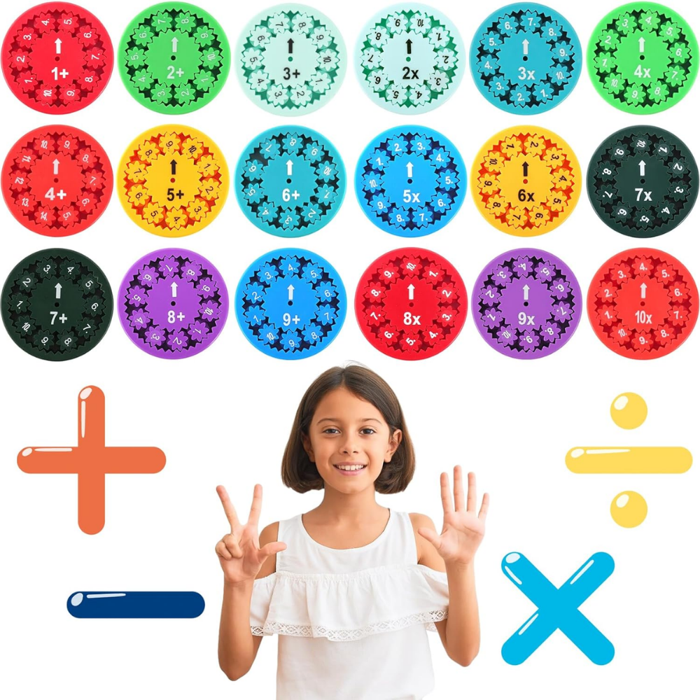 Milo & Moon Math Fidget Spinners – Educational Kids Toy