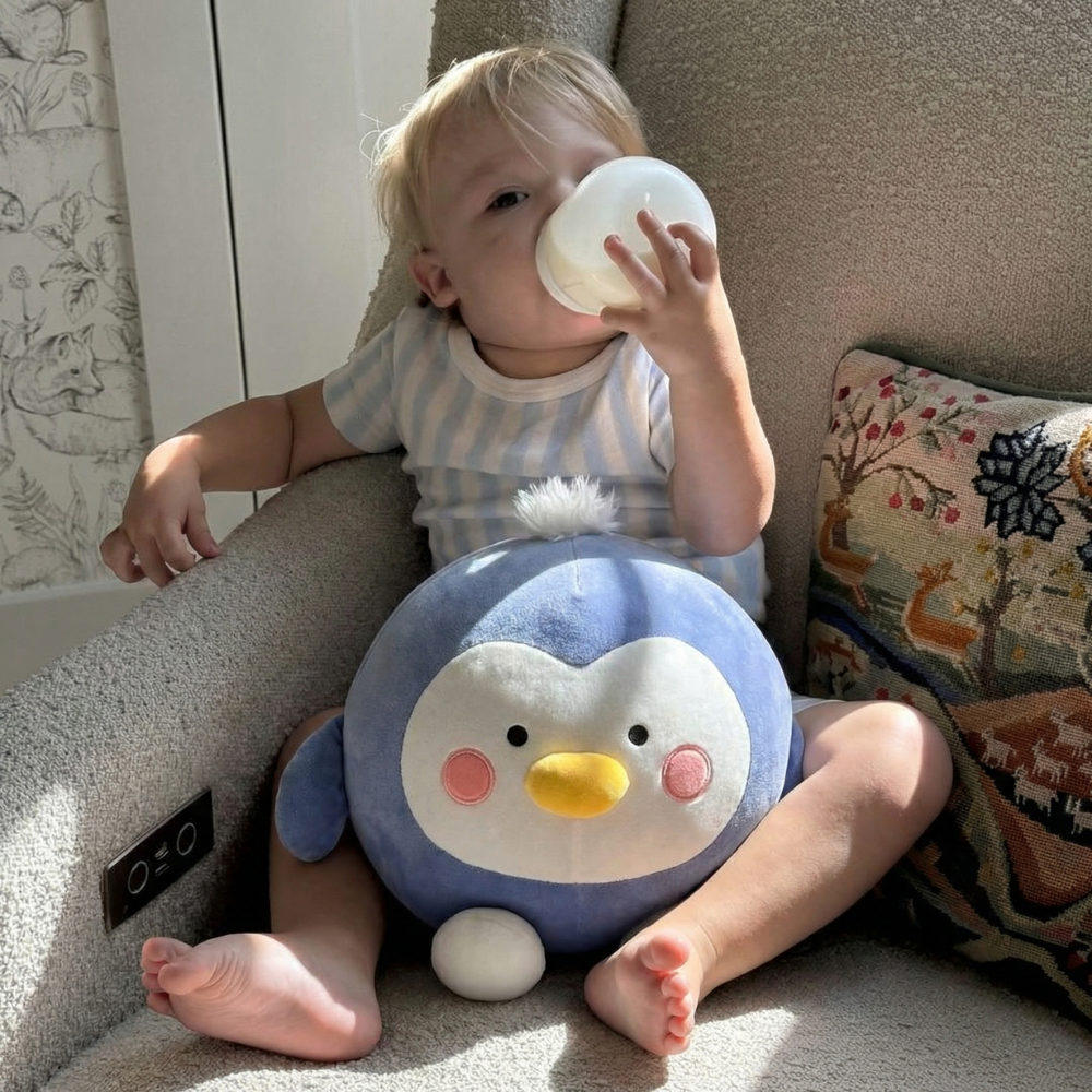 Sira Round Penguin Plush Toy – Soft Stuffed Animal for Kids