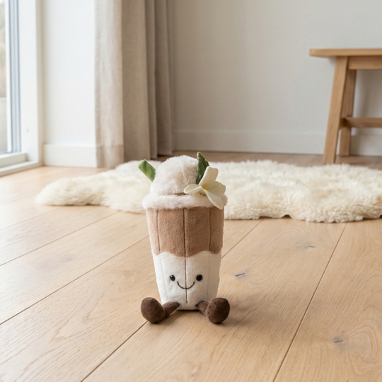 LatteSmile Plush Toy – Soft Stuffed Latte Toy for Kids & Toddlers