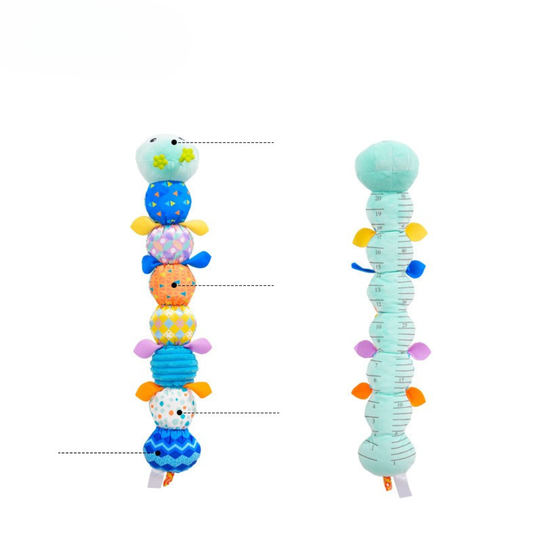 Milo & Moon Caterpillar Plush Toy – Soft Baby Rattle Toy for Kids