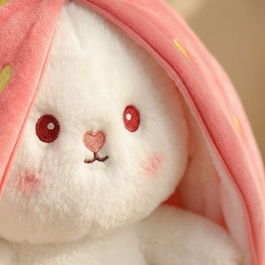 StrawberryBunny Plush Toy – Transforming Stuffed Toy for Kids
