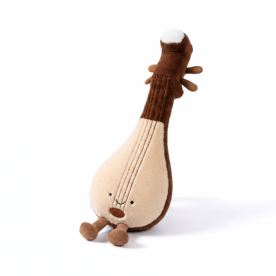 MelodyCuddle Music Instrument Plush Toy – Soft Stuffed Pipa, Violin or Guitar