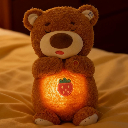 DreamBreath Breathing Sleep Soother Plush – Light & Sound Baby Soft Toy 28 cm