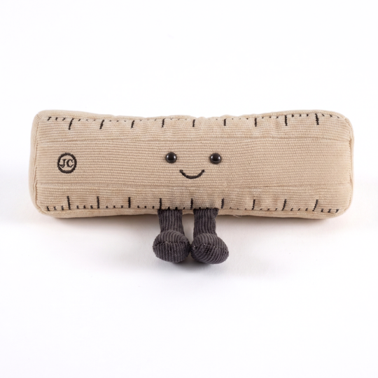 StudyBuddies Ruler & Pencil Plush Toy Set – Cute Novelty Desk Soft Toys