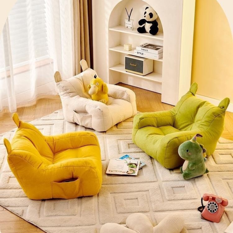 SoftSeat Kids Floor Cushion Bean Bag Chair – Soft Play Seat for Children
