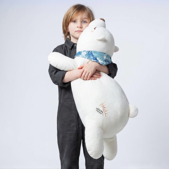 Marcela Lazy Bear Plush Toy — Toddler Plush Bear
