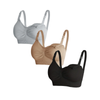 MomEase 3-Pack Seamless Nursing Bras – Comfortable Maternity Bra Set