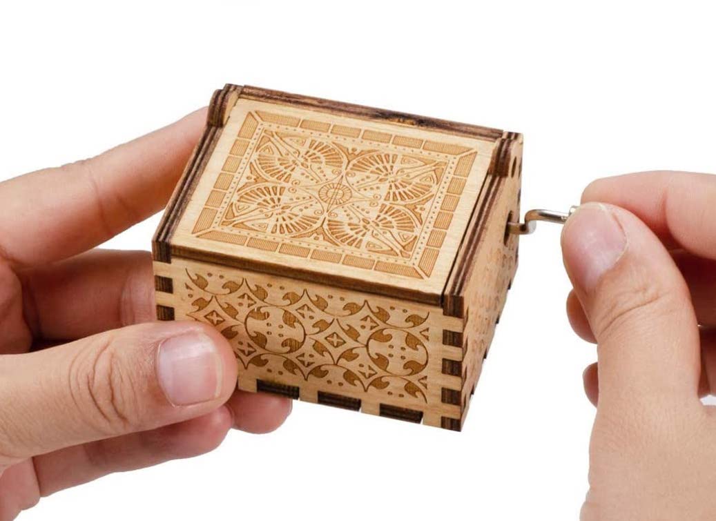 Milo & Moon Musical Box – Hand Crank Music Toy for Kids