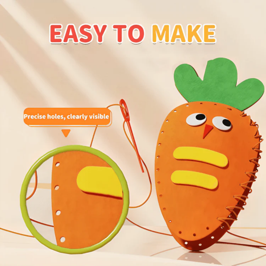 Milo & Moon 3D Embroidery Craft Kit – Kids Sewing Toy Set