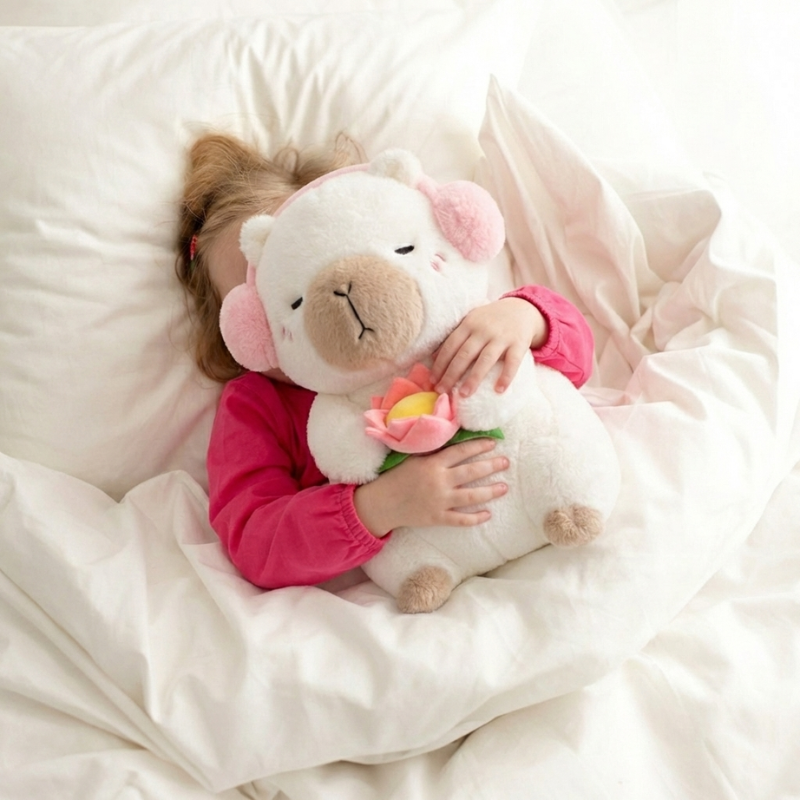 Ilona White Capybara Plush Toy — Kids Toy