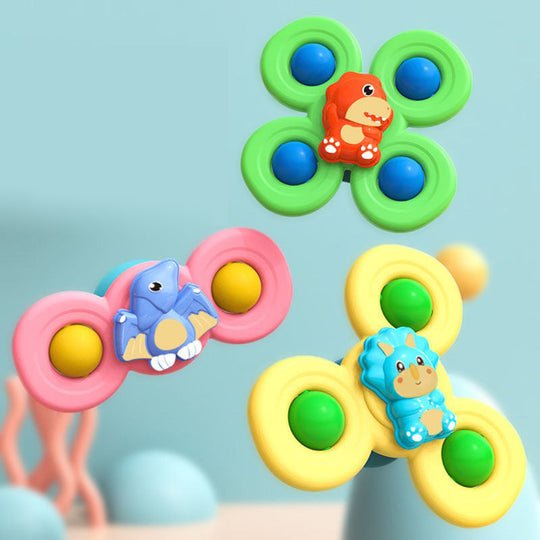 Spin & Play Baby Spinner Toy Set – Sensory Suction Toy