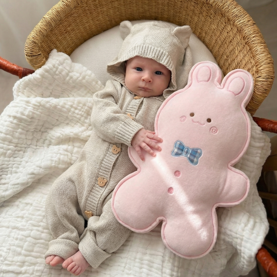 Elurea Gingerbread Bunny Plush Toy – Soft Stuffed Animal for Kids