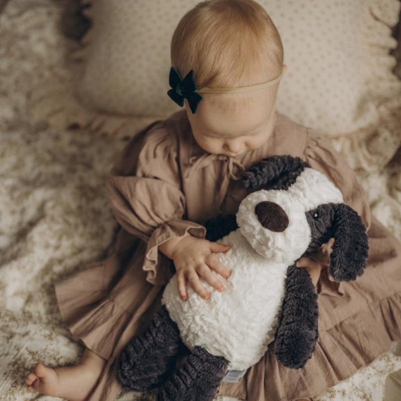 Léa Sitting Border Collie Plush Toy — Soft Baby Toy