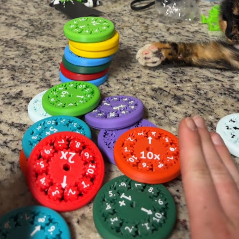 Milo & Moon Math Fidget Spinners – Educational Kids Toy