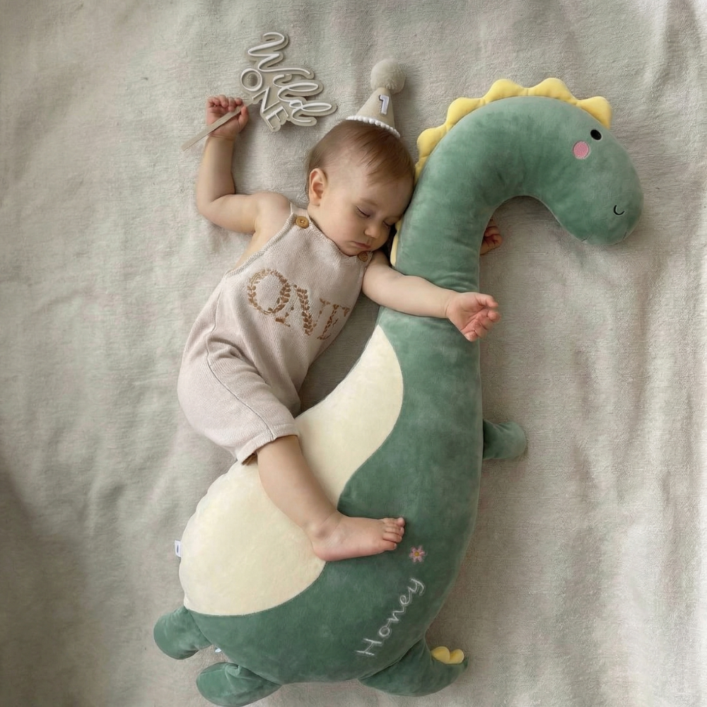 Eduardo Long Neck Dinosaur Plush Toy – Soft Stuffed Animal for Kids