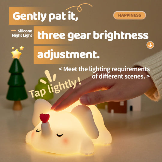GlowFriends Elephant  LED Night Light - Bedside Lamp Gift for Kids and Girls