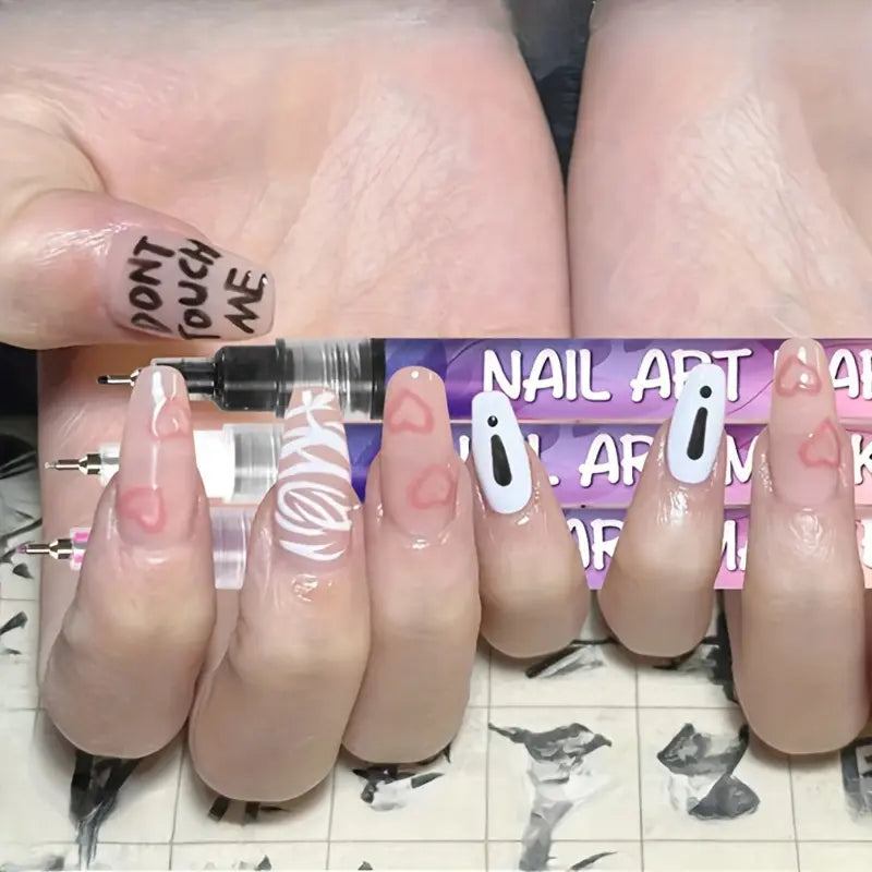 MagicMilo Kids Nail Art Pens – Washable Nail Design Kit for Kids Toy