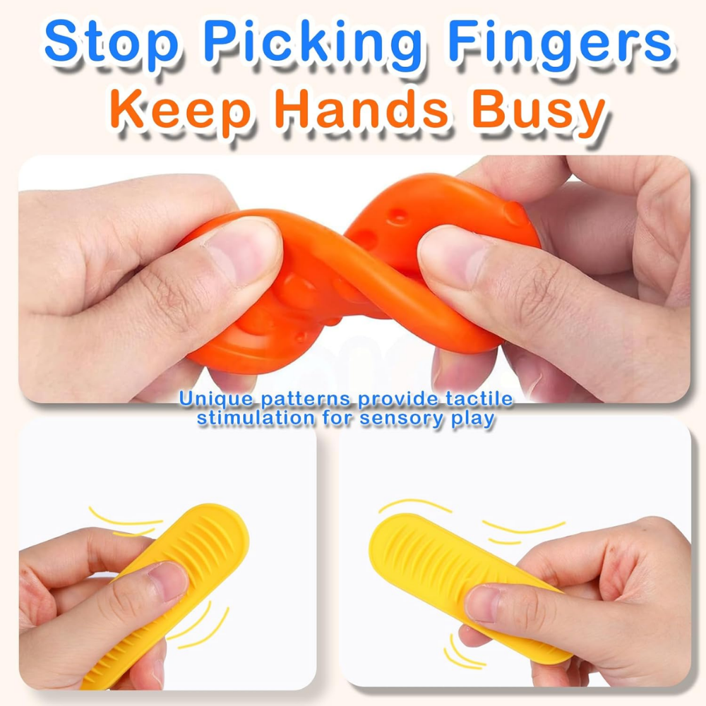 CalmiStone Fidget Toy – Silicone Sensory Stones for Kids & Toddlers
