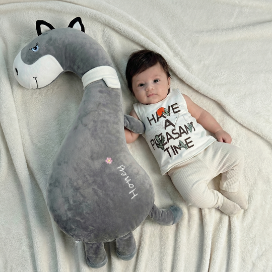 Marius Long Neck Greyhound Plush Toy – Soft Stuffed Animal for Kids