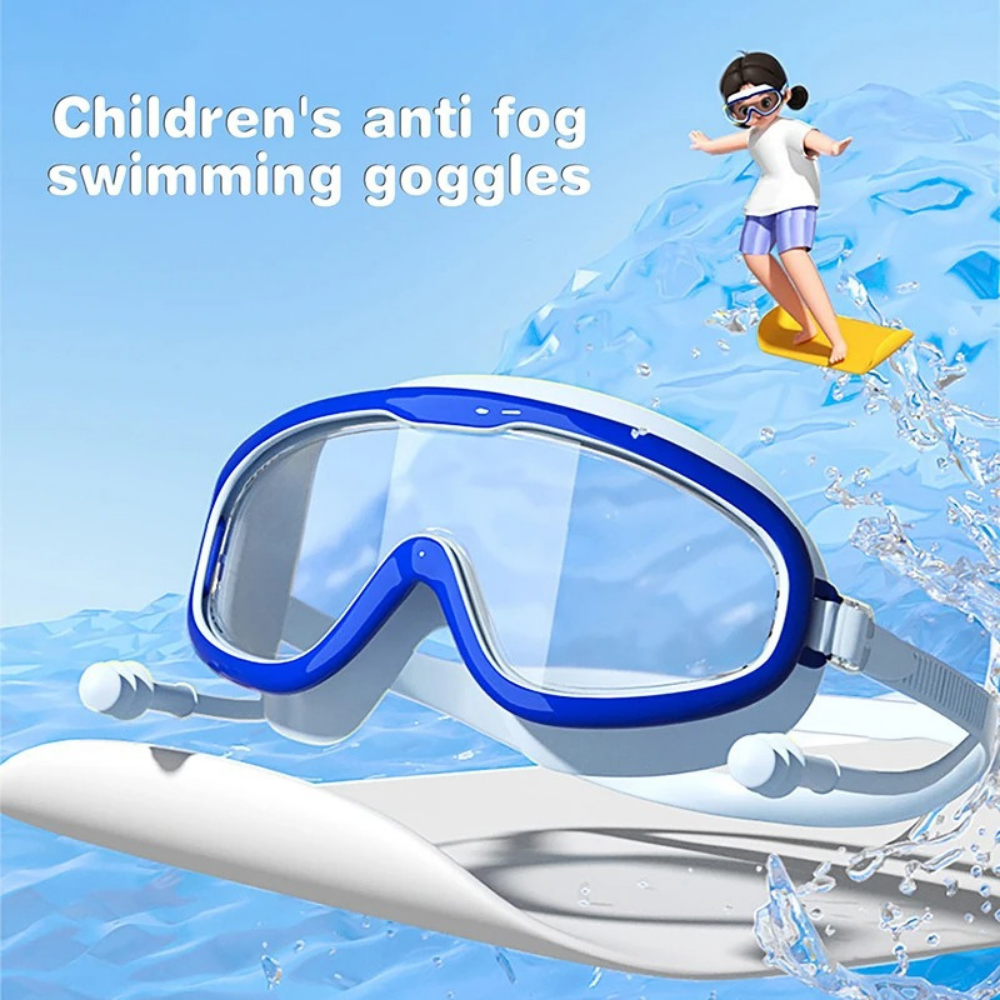 AquaView – Anti-Fog Swim Goggles with Wide Vision