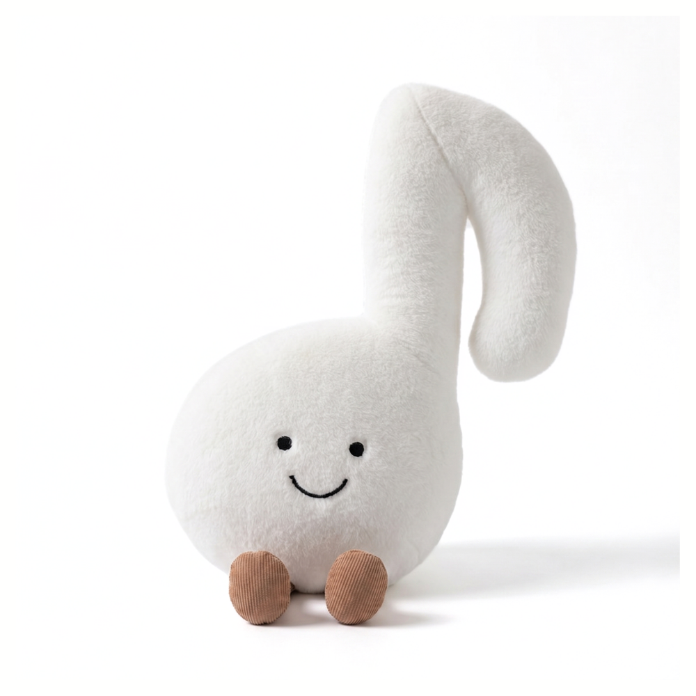 NoteCuddle Music Note & Tuning Fork Plush Toy – Soft Musical Novelty Gift