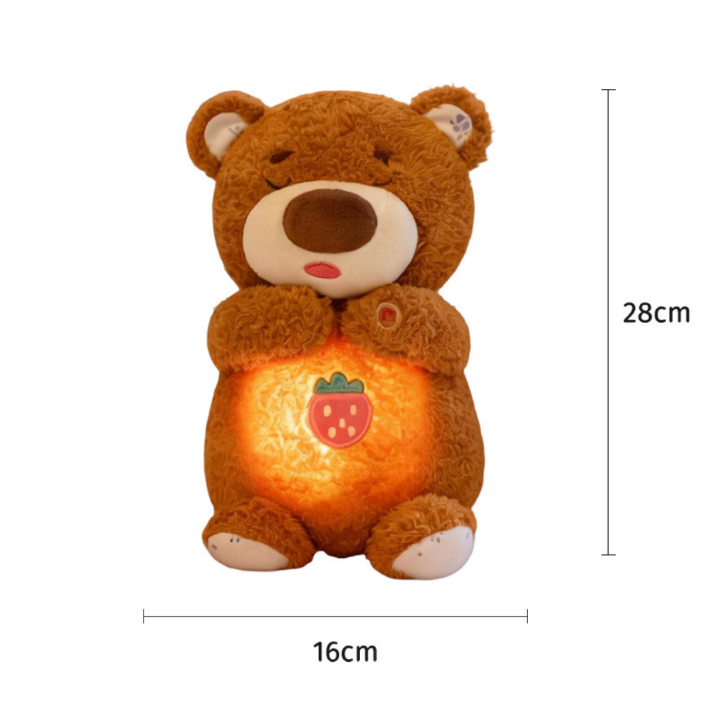 DreamBreath Breathing Sleep Soother Plush – Light & Sound Baby Soft Toy 28 cm