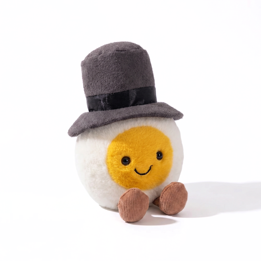 EggBuddy Dressed-Up Egg Character Plush Toy – Novelty Soft Toy Gift