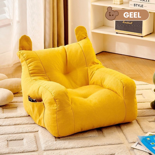 SoftSeat Kids Floor Cushion Bean Bag Chair – Soft Play Seat for Children