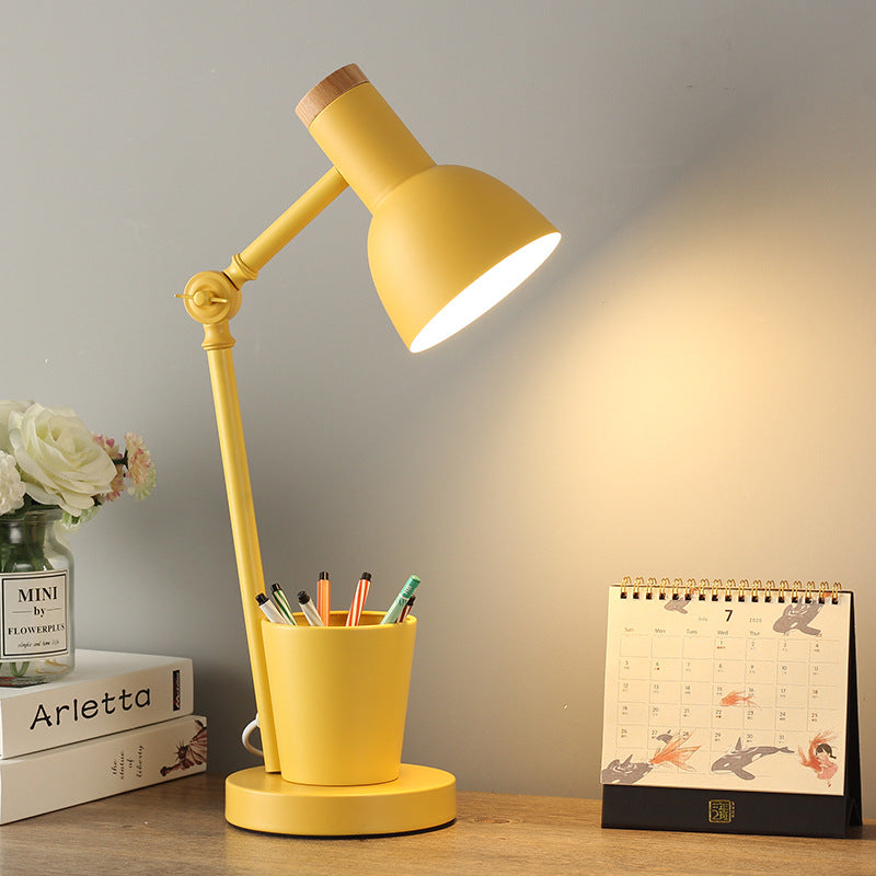 WoodLight Scandinavian Table Lamp – Desk Lamp for Kids