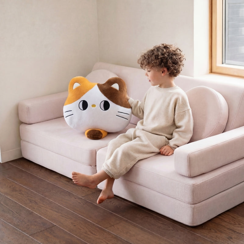 Lona Pearl Cat Plush Toy – Soft Stuffed Cat for Babies & Toddlers