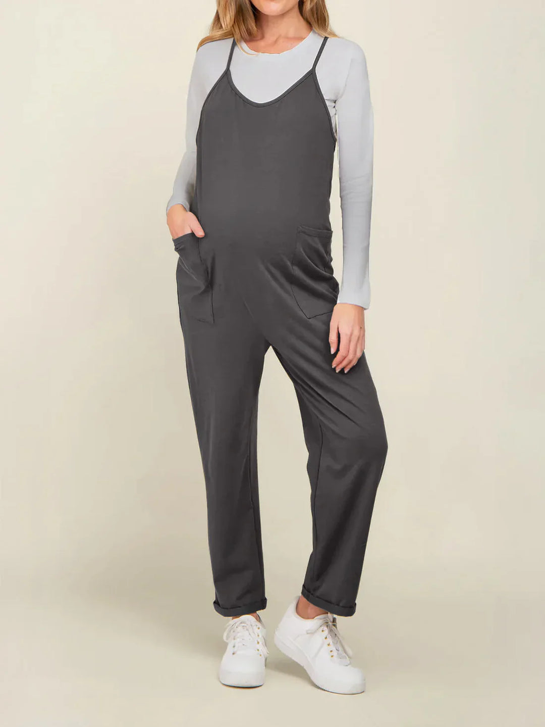 Doleda Maternity Jumpsuit – Comfortable Stretch Pregnancy One-Piece