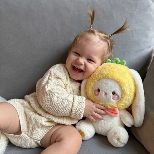 Jesper Pineapple Bunny Plush Toy – Soft Stuffed Bunny for Babies & Toddlers
