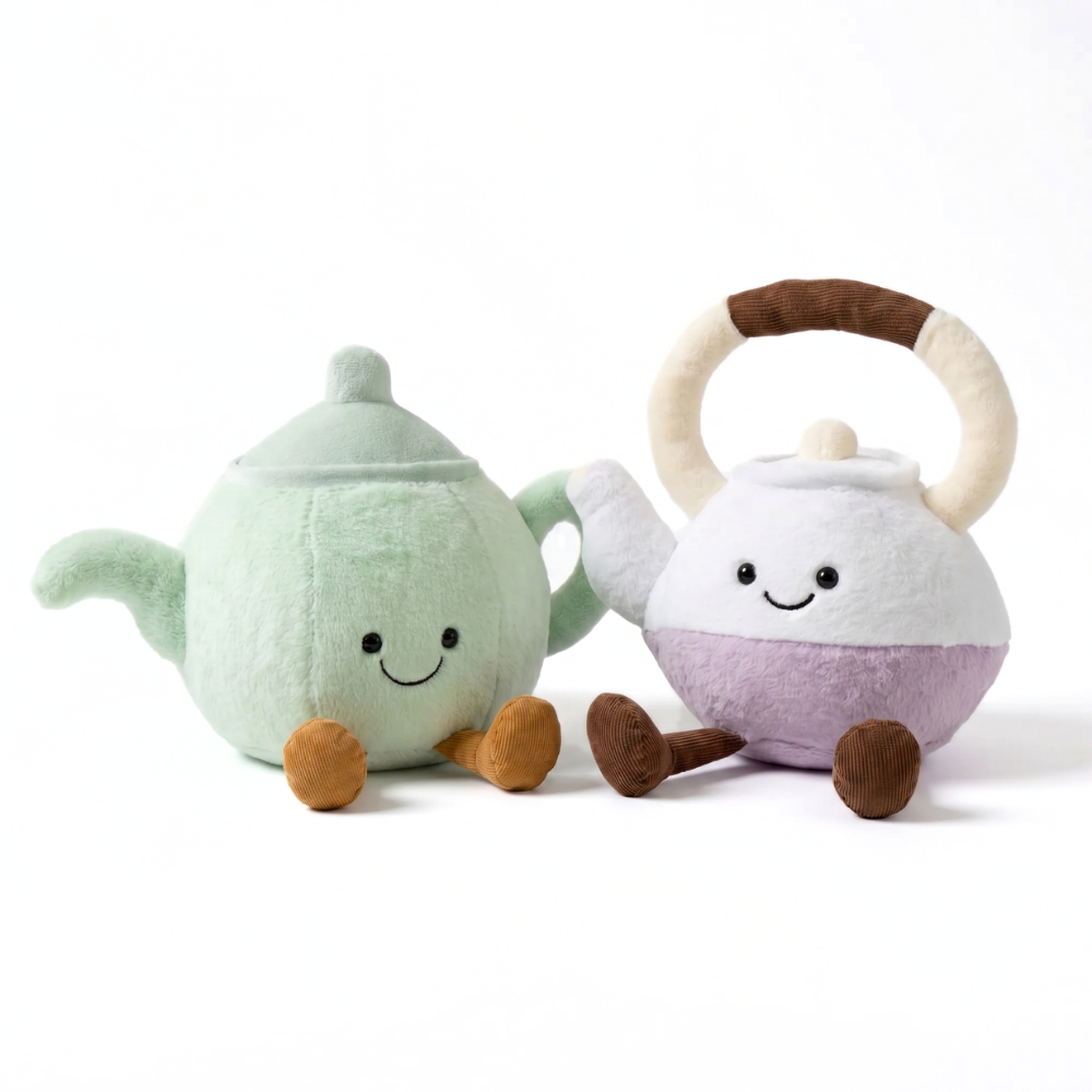 TeaCuddle Teapot Plush Toy – Soft Novelty Stuffed Toy for Home & Gift