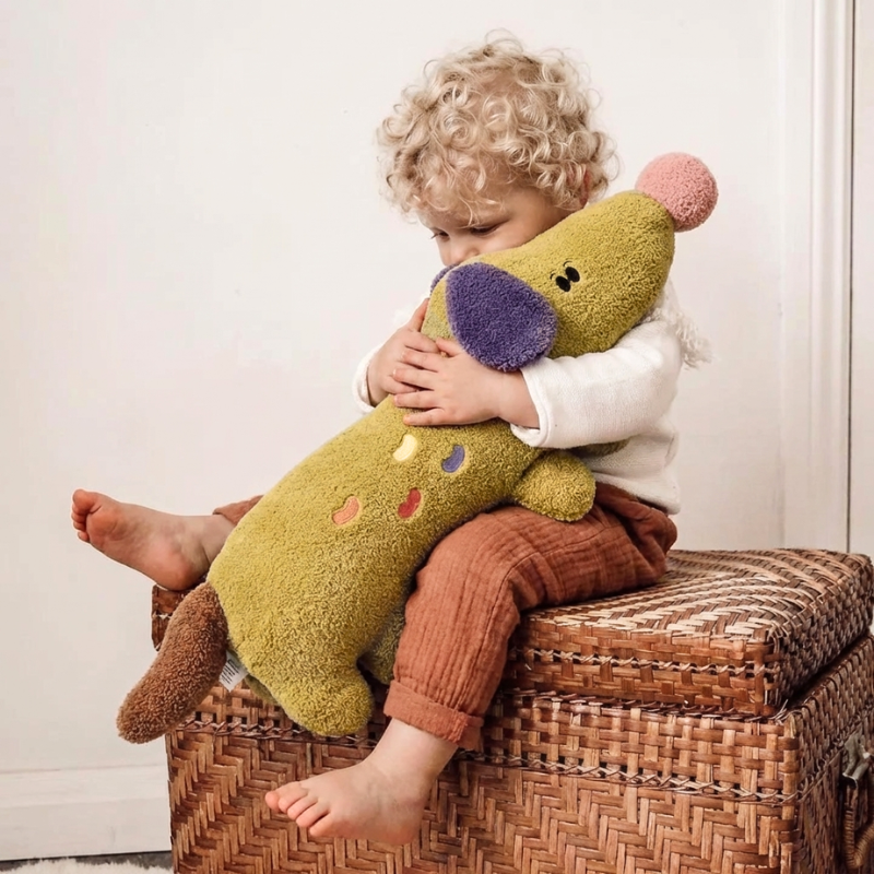 Elioh Jelly Bean Dog Plush Toy – Soft Stuffed Dog for Babies & Toddlers