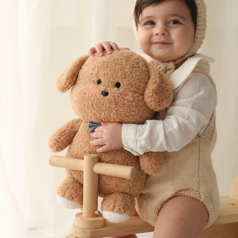 Leo Cute Doggy Plush Toy – Soft Stuffed Toy for Kids & Toddlers