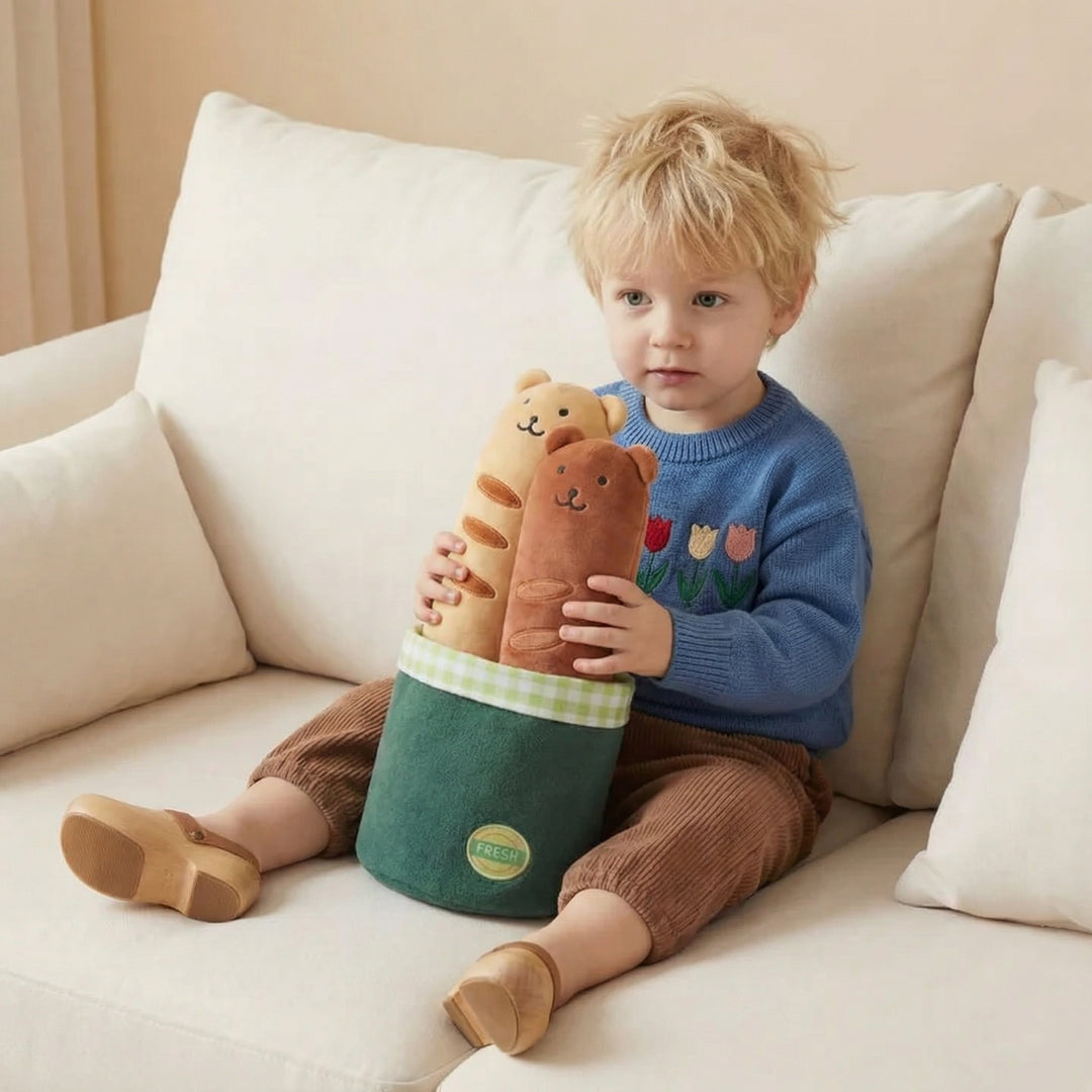 Ruben Yummy Baguette Plush Toy – Soft Food Plush Toy for Kids