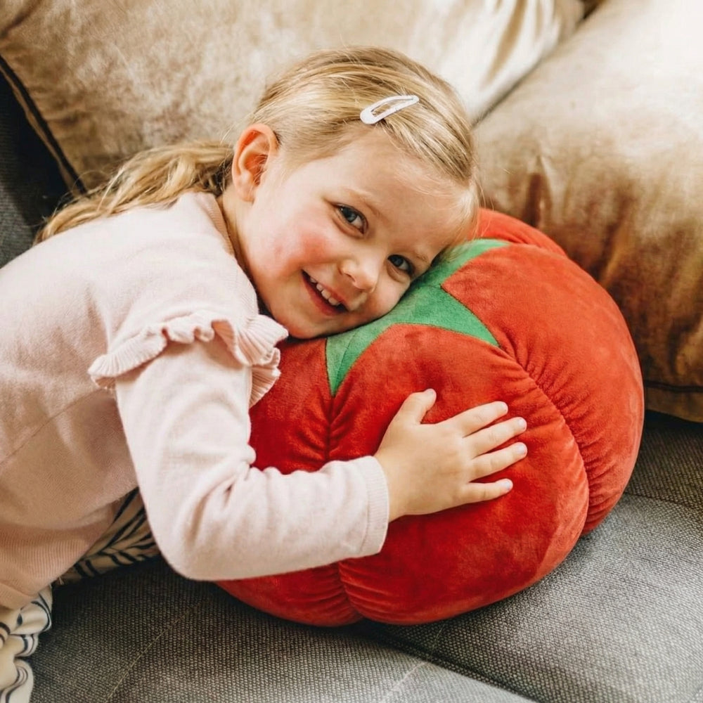 Kianu Tomato Cushion Plush Toy – Soft Stuffed Toy for Kids & Toddlers