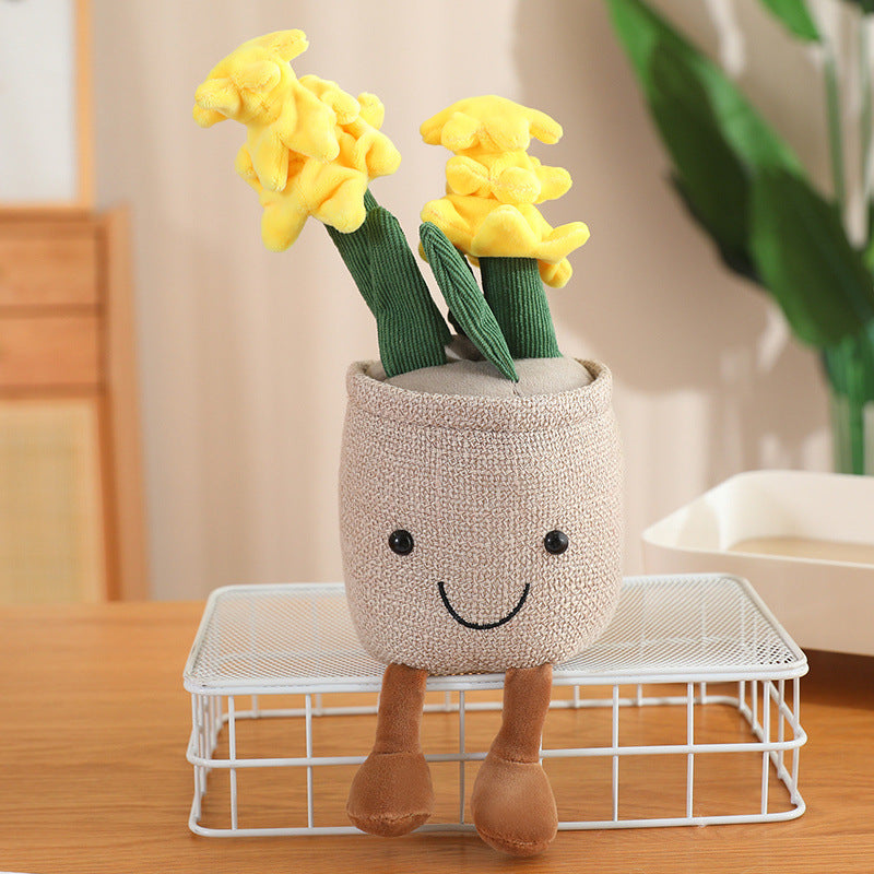 SoftGarden Plush Potted Plants – Soft Faux Succulent & Flower Décor Toys