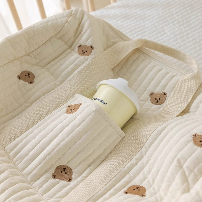 BabyEase Large Nappy Bag – Stylish Organised Mummy Tote with Animal Design