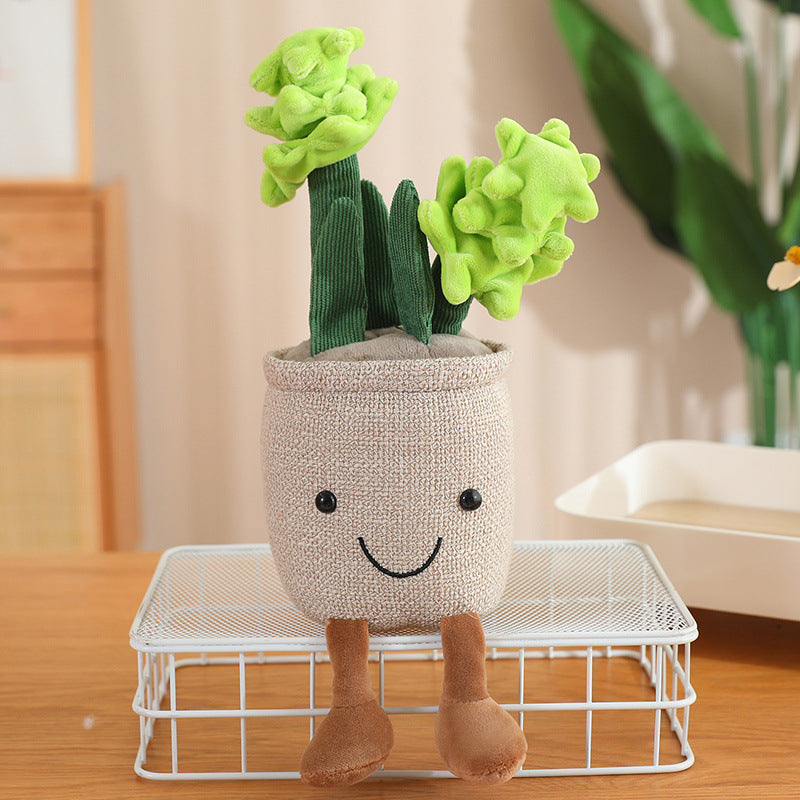 SoftGarden Plush Potted Plants – Soft Faux Succulent & Flower Décor Toys