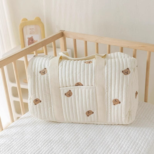 BabyEase Large Nappy Bag – Stylish Organised Mummy Tote with Animal Design