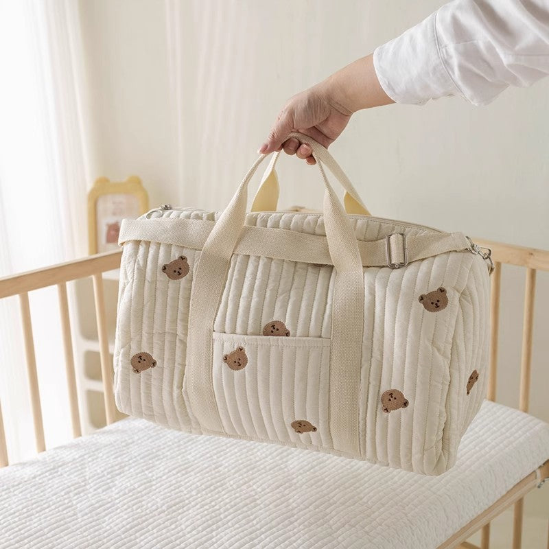 BabyEase Large Nappy Bag – Stylish Organised Mummy Tote with Animal Design