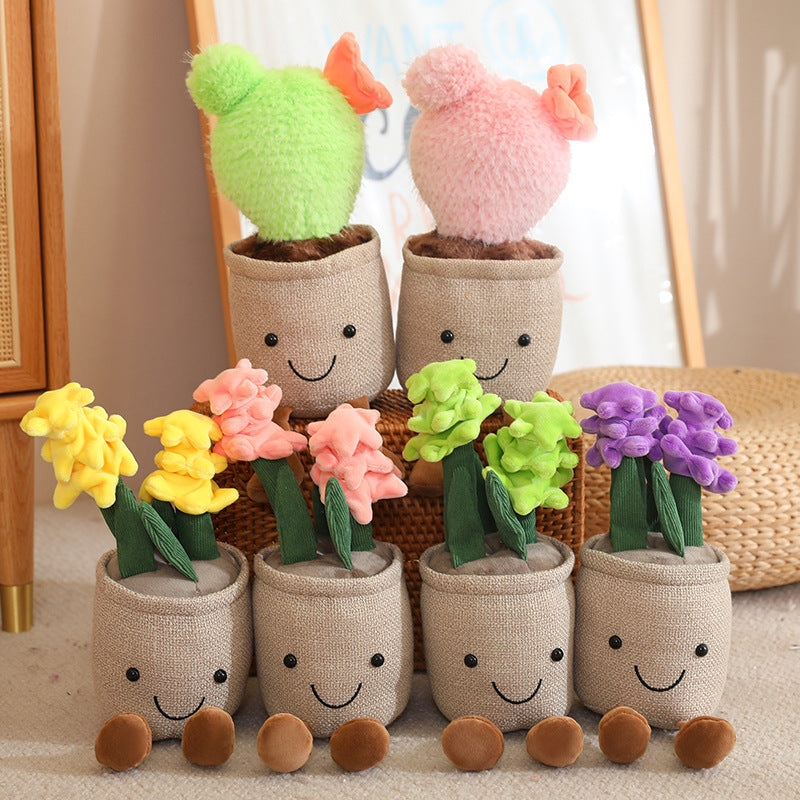 SoftGarden Plush Potted Plants – Soft Faux Succulent & Flower Décor Toys