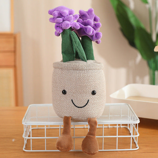 SoftGarden Plush Potted Plants – Soft Faux Succulent & Flower Décor Toys